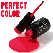 bright red gel nail polish, view 6 - MRSLM