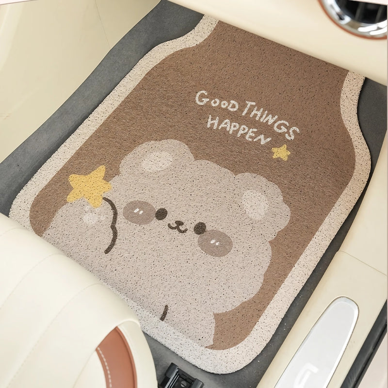 cute bear cartoon car floor mats, view 5 - MRSLM