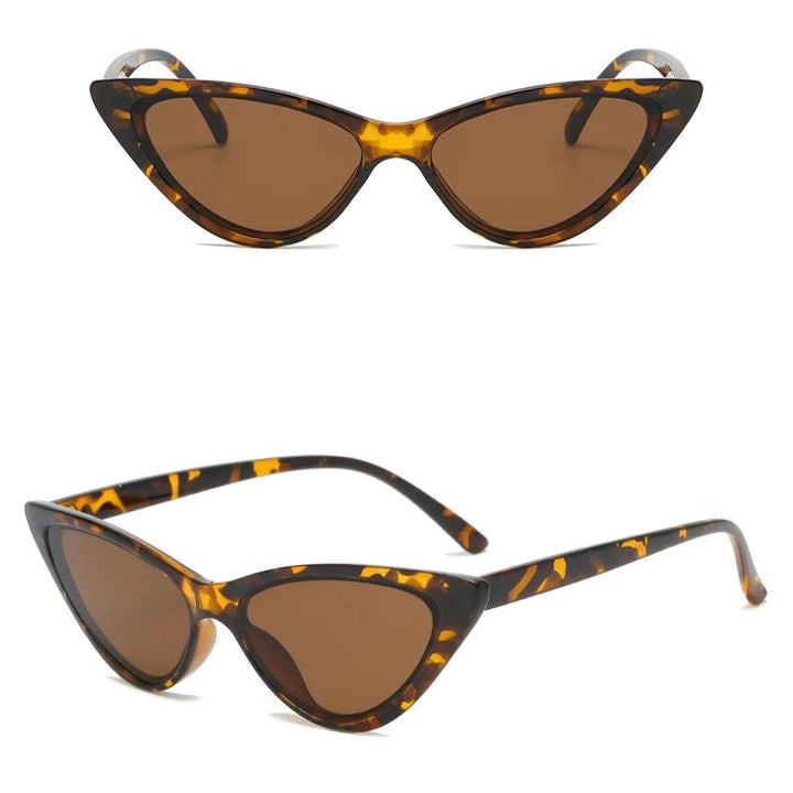 Óculos de Sol Femininos Estilo Vintage Olho de Gato com Lentes Degradê UV400