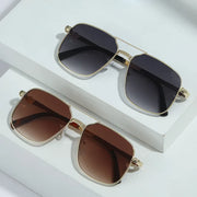 metal square frame sunglasses, view 9 - MRSLM