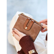 pu leather short wallet, view 9 - MRSLM