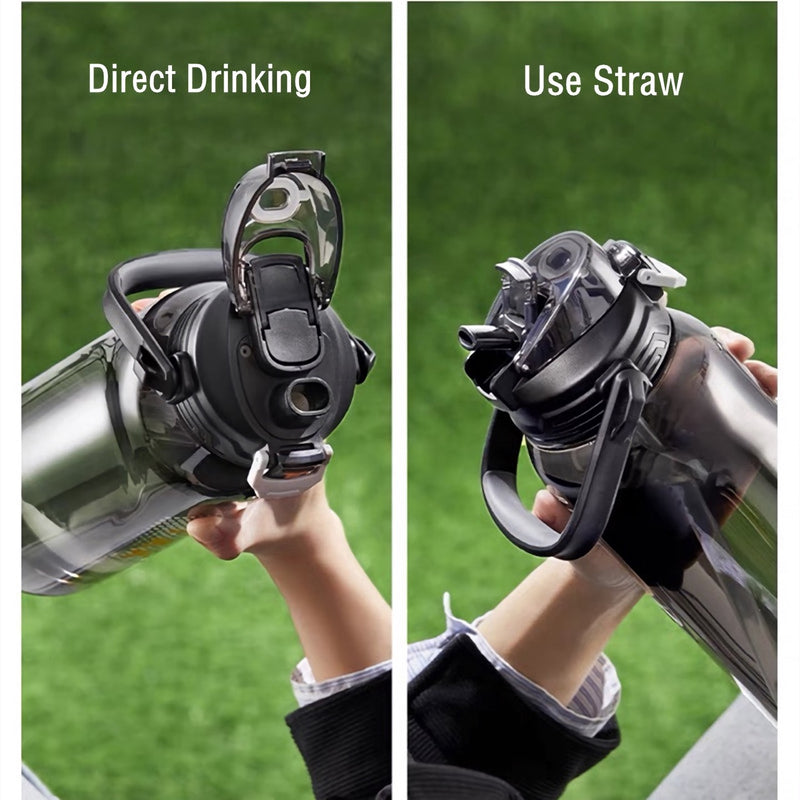 Tritan water bottle with straw, view 9 - MRSLM