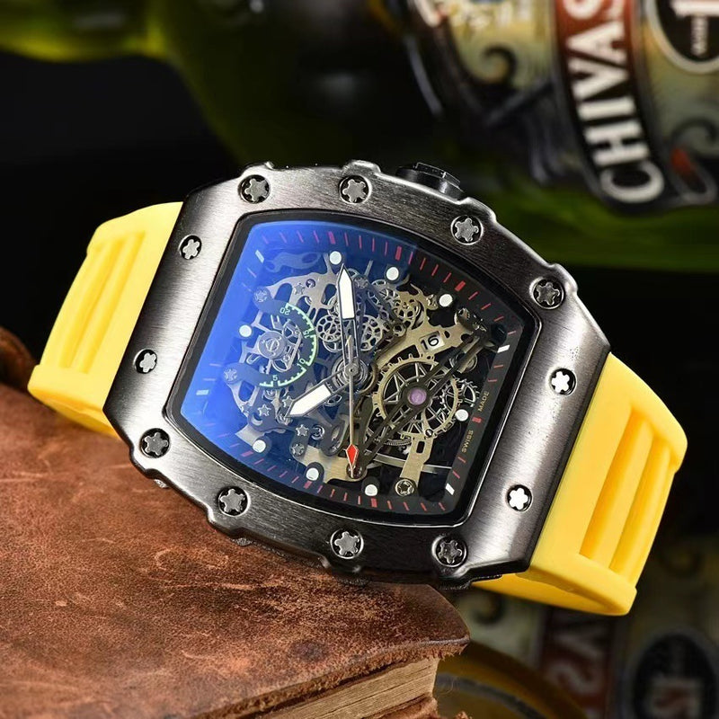 Hollow barrel sports men's watch, view 5 - MRSLM