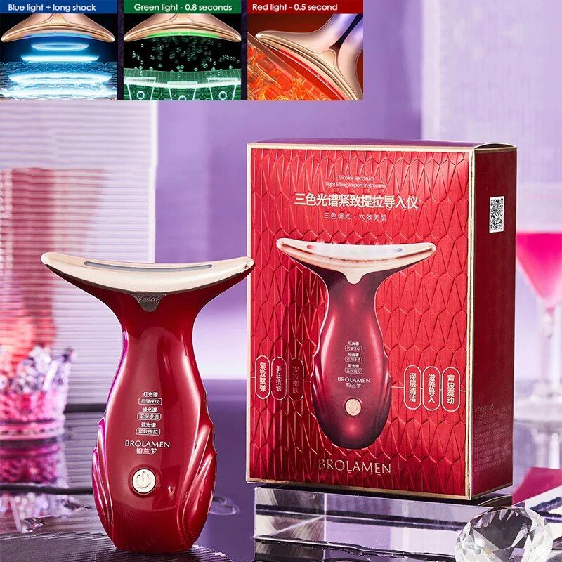 Massageador facial 3 em 1
