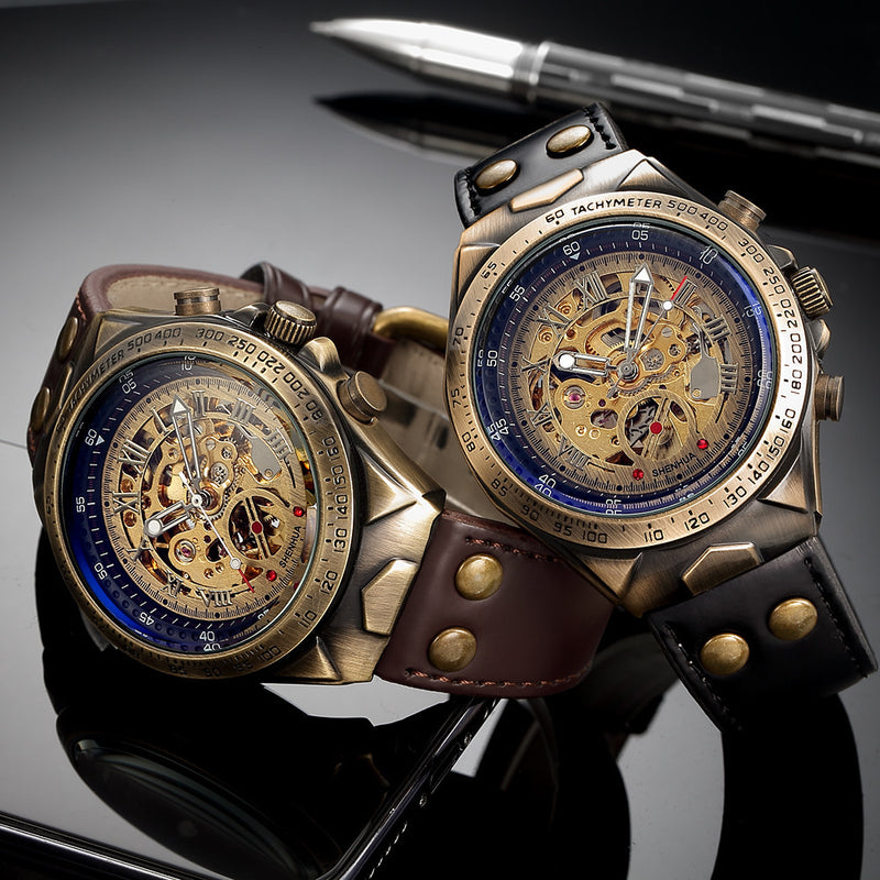 men's hollowed-out automatic mechanical watch - MRSLM
