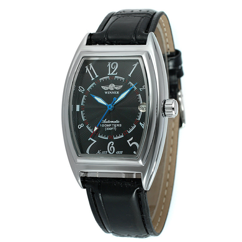 men's barrel automatic watch, view 4 - MRSLM