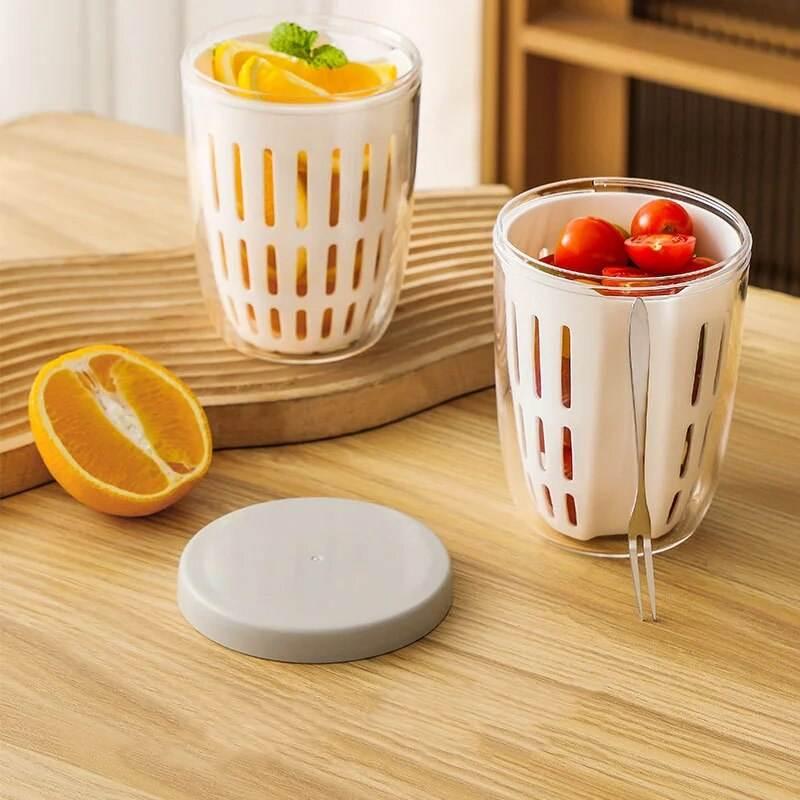 leak-proof salad cup with fork - MRSLM