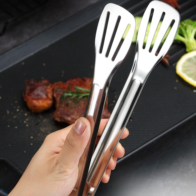 304 stainless steel bbq food tongs, view 3 - MRSLM
