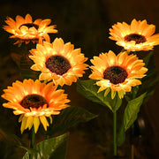 solar sunflower garden lights, view 2 - MRSLM