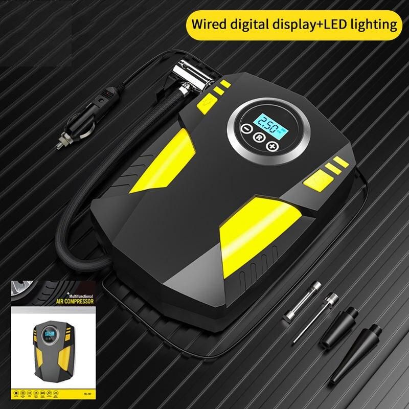 12V Portable Digital Car Tire Inflator with LED Illumination