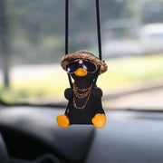 swinging duck car pendant, view 2 - MRSLM
