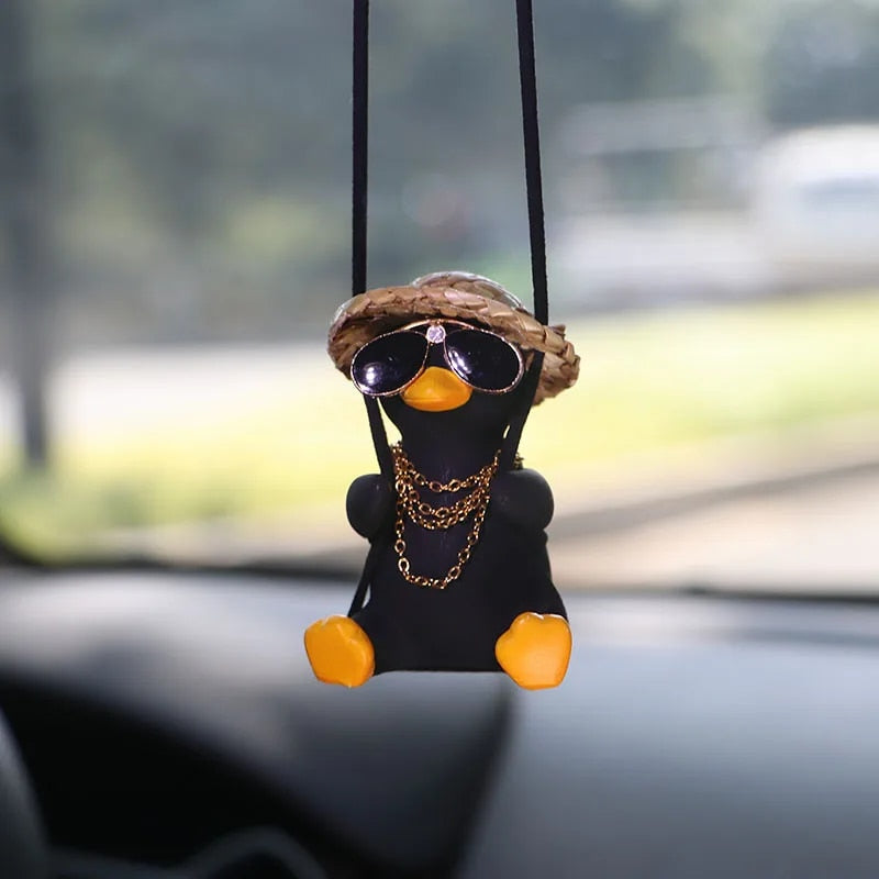 swinging duck car pendant, view 2 - MRSLM