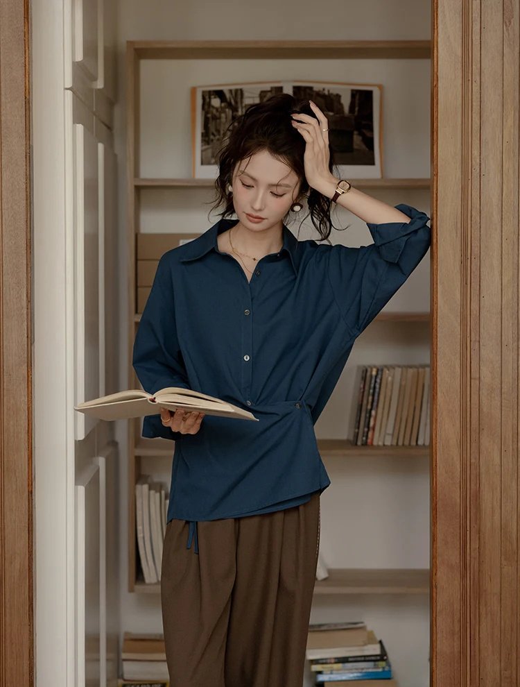 women's long sleeve shirt, view 4 - MRSLM