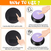 recordable talking buttons for pets, view 6 - MRSLM