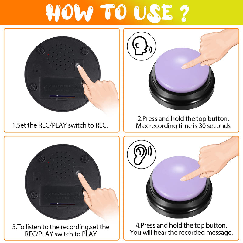 recordable talking buttons for pets, view 6 - MRSLM