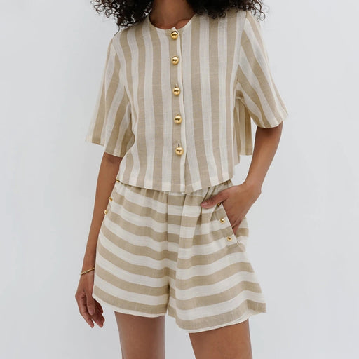 loose stripe two piece summer set - MRSLM