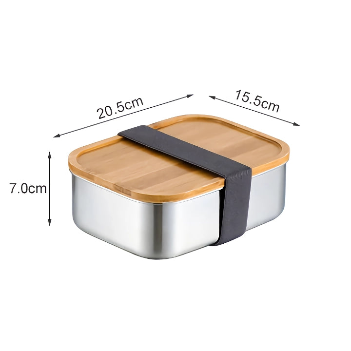 stainless steel bento box, view 4 - MRSLM