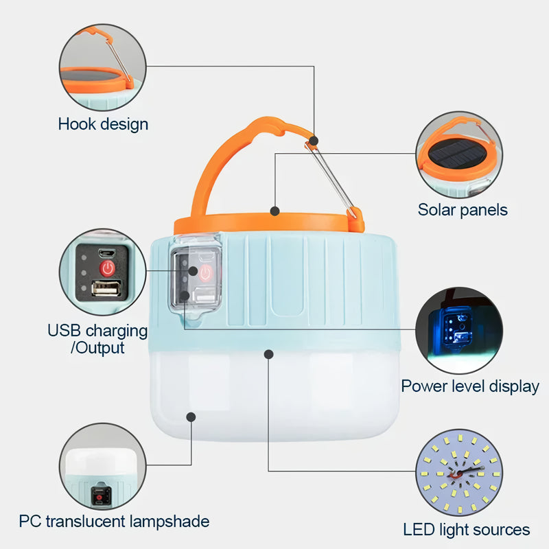 solar camping lantern with power bank, view 9 - MRSLM