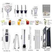 boston cocktail shaker set, view 11 - MRSLM