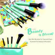 10-piece citrus makeup brush set, view 3 - MRSLM