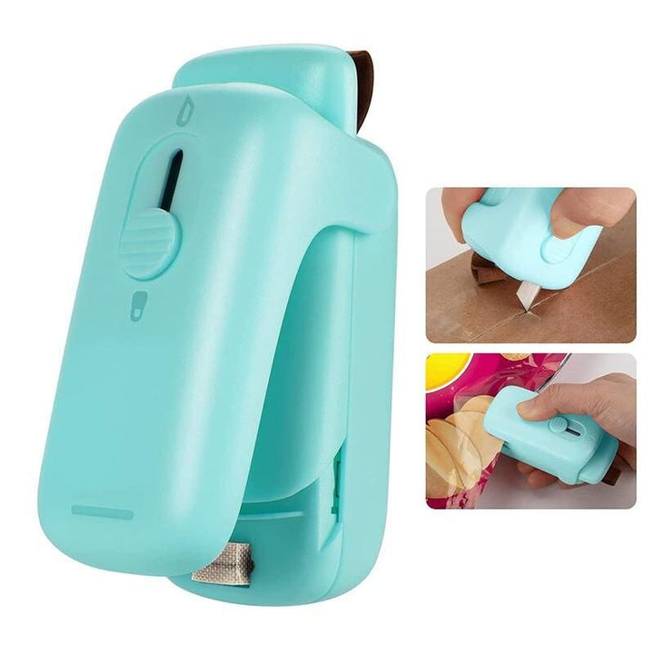 Portable 2-in-1 Mini Bag Sealer and Cutter