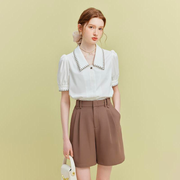 embroidered short sleeve shirt - MRSLM