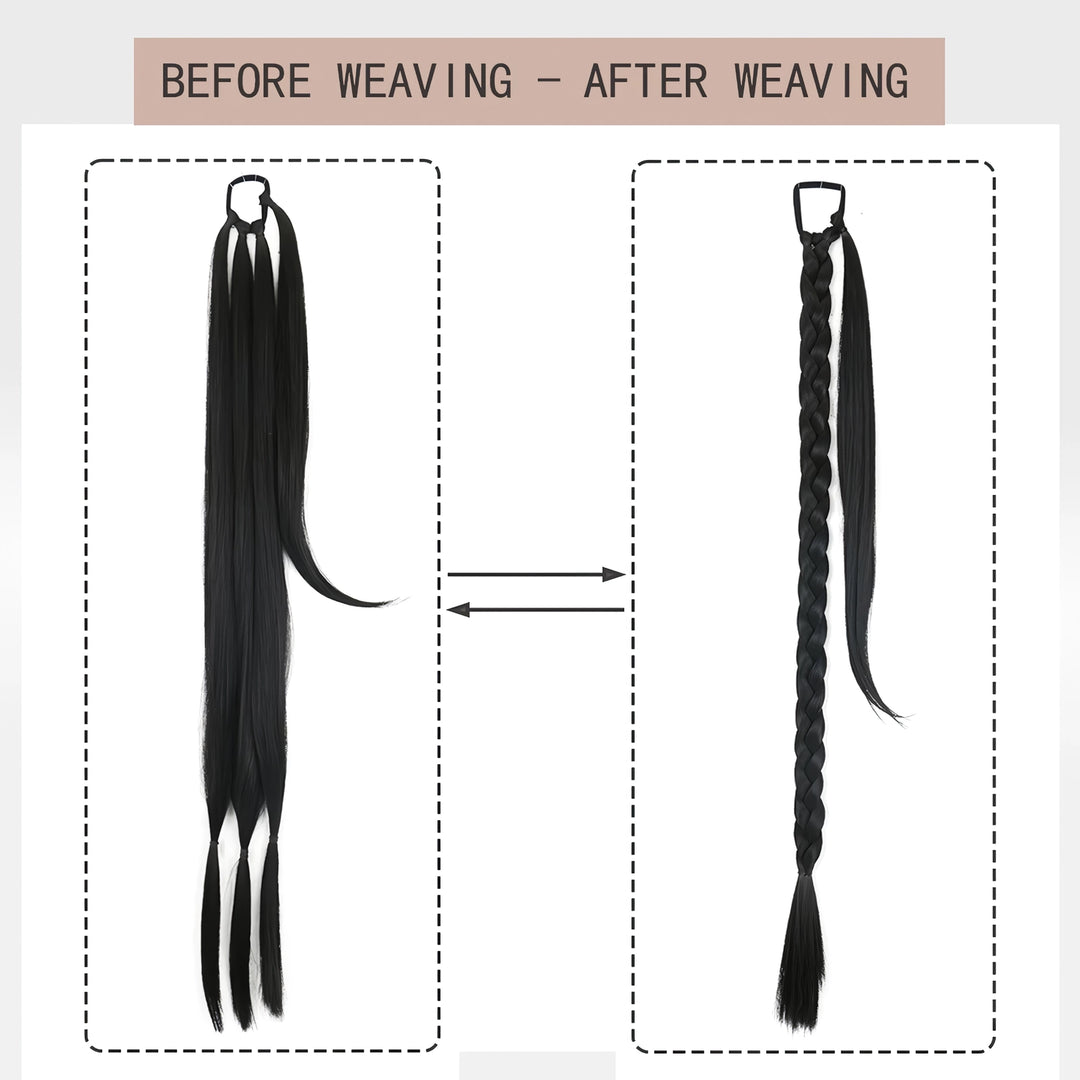 Synthetic Braided Ponytail Hair Extension