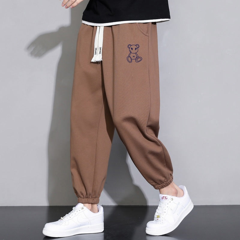 cropped casual loose mens long pants, view 11 - MRSLM