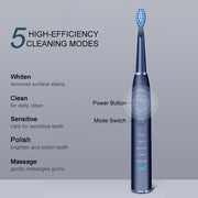 electric sonic toothbrush, view 5 - MRSLM