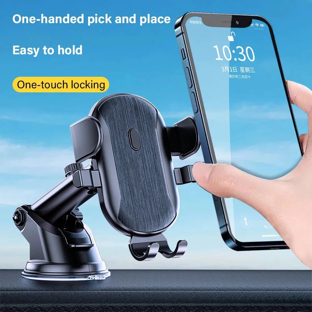 Ultimate Dashboard & Windshield Car Phone Mount for iPhone & Android