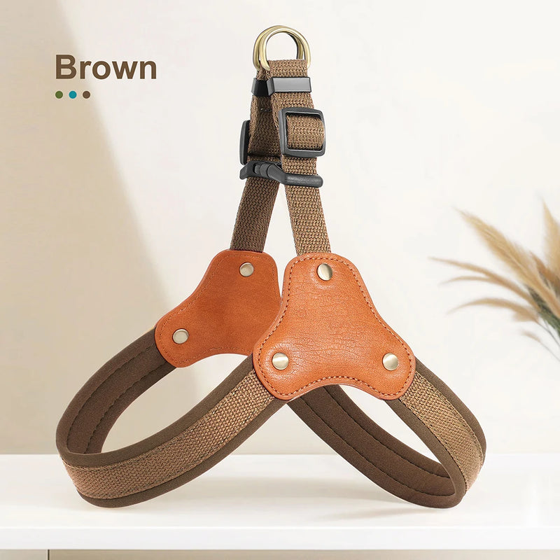 durable adjustable nylon dog harness, view 3 - MRSLM