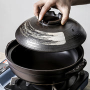 ceramic clay pot casserole for stews, view 6 - MRSLM