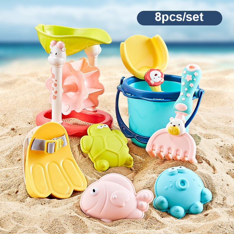 colorful baby beach toy set, view 4 - MRSLM