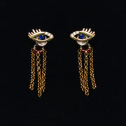 925 silver eye earrings, view 3 - MRSLM