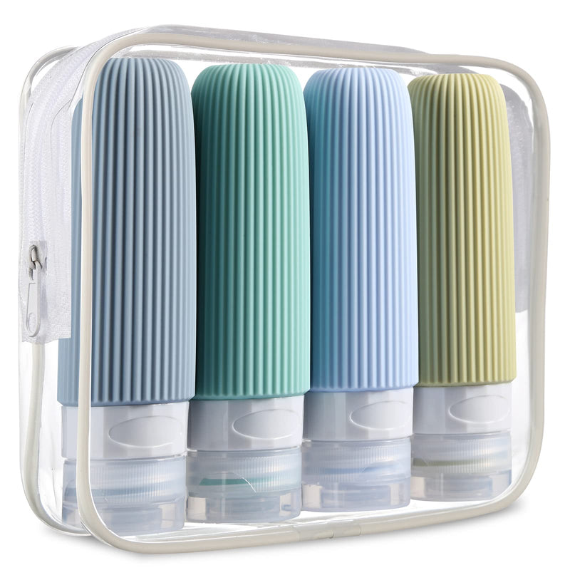 silicone travel bottles set, view 3 - MRSLM