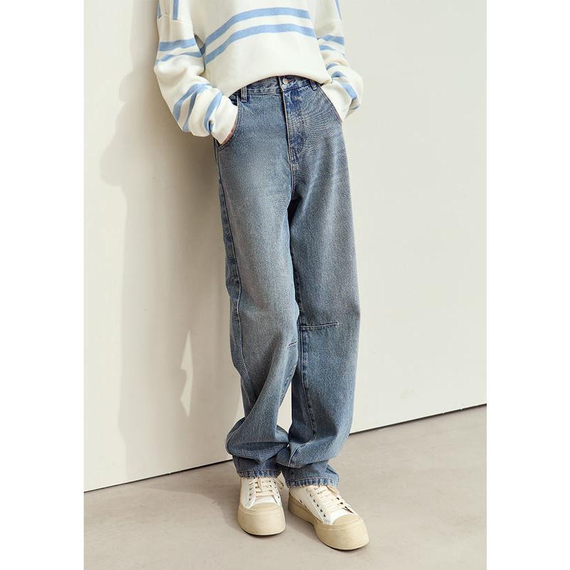 women's vintage loose cotton jeans, view 6 - MRSLM
