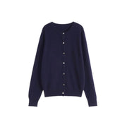 wool single breasted cardigan, view 2 - MRSLM