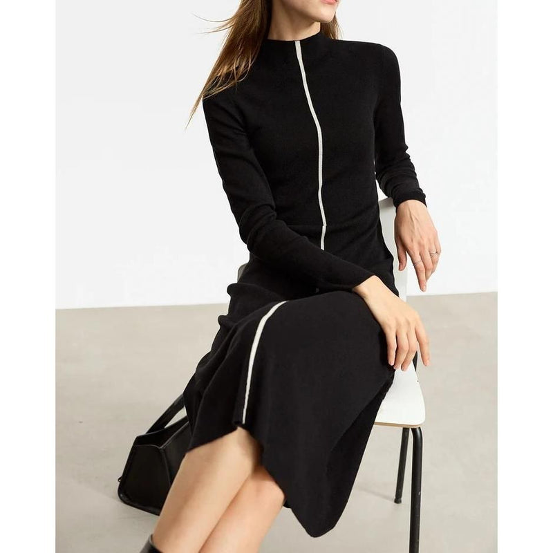 Elegantes A-Linien-Strickkleid für den Herbst