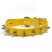 spiked leather dog collar, view 10 - MRSLM