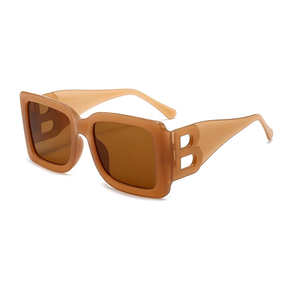 UV400 Stylish Rectangular Frame Oversized Sunglasses