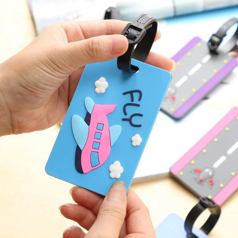 plane letters luggage tag, view 6 - MRSLM
