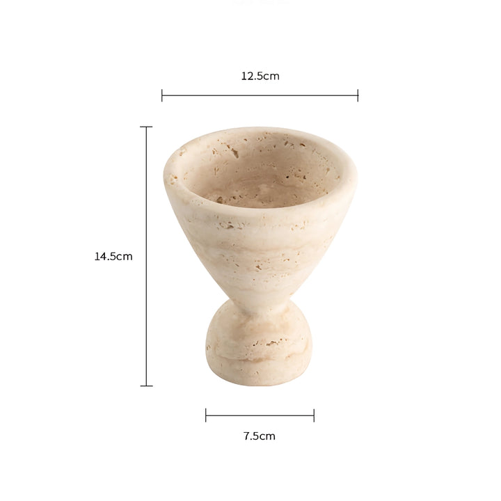 Handcrafted Travertine Stone Incense Burner