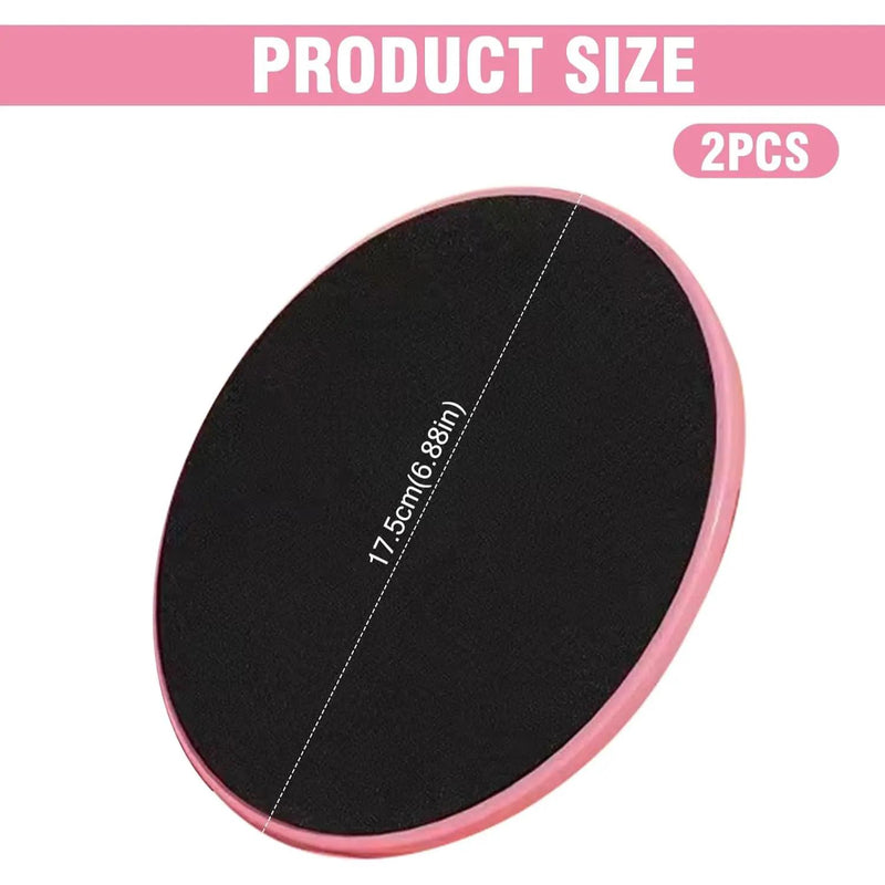Conjunto de 2 discos deslizantes para ioga e exercícios de fortalecimento do core.
