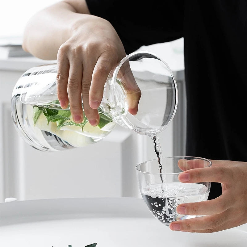 glass water bottle set, view 5 - MRSLM