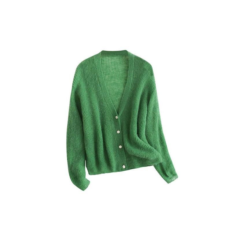 Kuscheliger Damen-Cardigan aus Mohair-Wollmischung