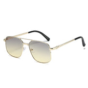 metal square frame sunglasses, view 3 - MRSLM