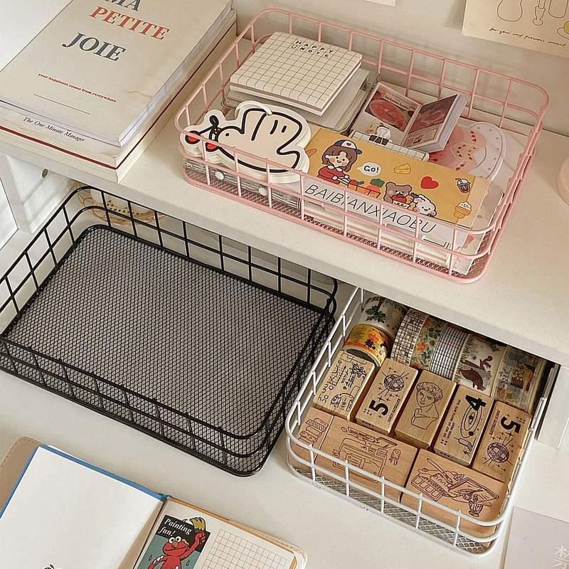 nordic iron desktop storage basket - MRSLM