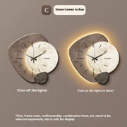 abstract art wall clock, view 4 - MRSLM
