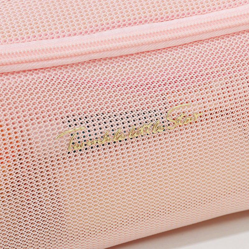 clear mesh travel cosmetic organizer, view 7 - MRSLM