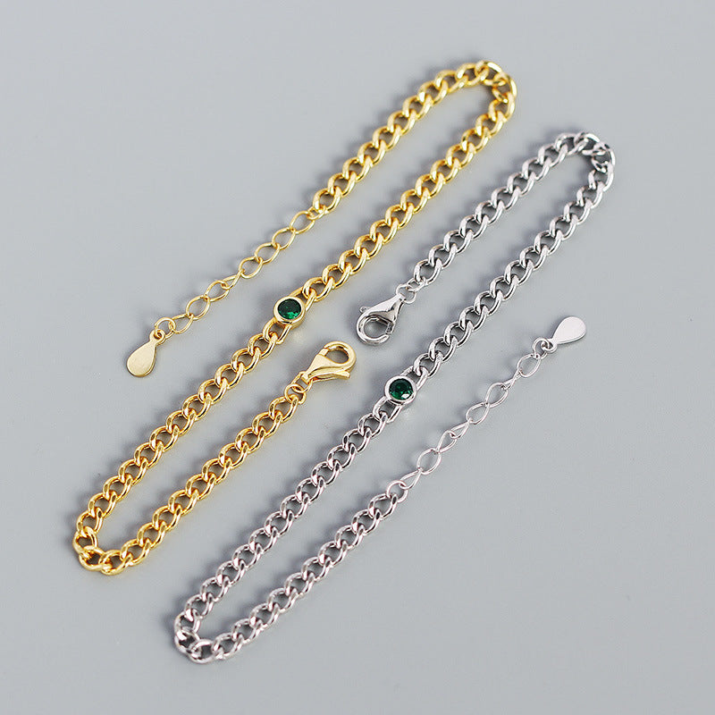 Ins Heavy Metal Wind Tank Chain Hundred Match Bracelet Bracelets